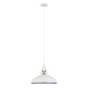 Suspension luminaire design FREYA E27 - blanc / argent