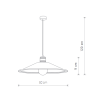 Luminaire Suspension Industriel GARRET M E27 - marron / cuivre