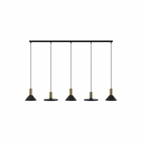 Lampe Suspendue design HERMANOS 5xGU10 - noir / laiton