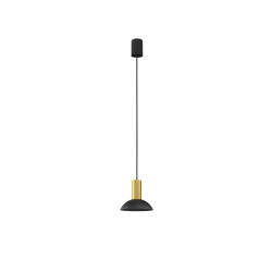 Lampe Suspendue design HERMANOS C GU10 - noir / laiton