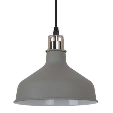 Luminaire Suspension Industriel HOOPER E27 - gris / nickel