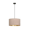 Lampe Suspendue design HILDE E27 - rose / or