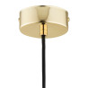 Suspension luminaire design GLEN E27 - laiton / fumé