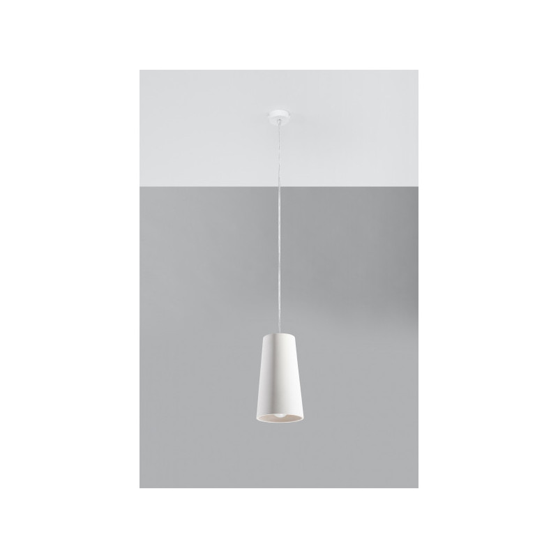 Suspension luminaire design GULCAN E27 - blanc / céramique