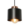 Lampe Suspendue design OLENA E27 - noir / cuivre