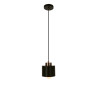 Lampe Suspendue design OLENA E27 - noir / cuivre