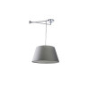 Suspension design NATALIA S E27 60W gris / chrome