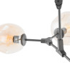 Lampe Suspendue design NANTES BK 5xE27 - noir