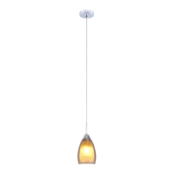 Lampe Suspendue design NIKI 1 E14 - chrome / fumé