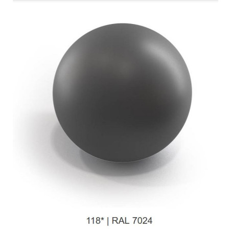 Suspension luminaire OVO 220 E27 - câble transparent gris graphite