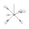 Luminaire Suspension Industriel loft RHYTHM 6xE27 - gris