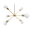 Suspension industrielle Design loft RHYTHM 6xE27 - laiton