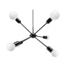 Luminaire Suspension Industriel loft RHYTHM 6xE27 - noir