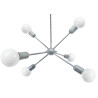 Luminaire Suspension Industriel loft RHYTHM 6xE27 - gris