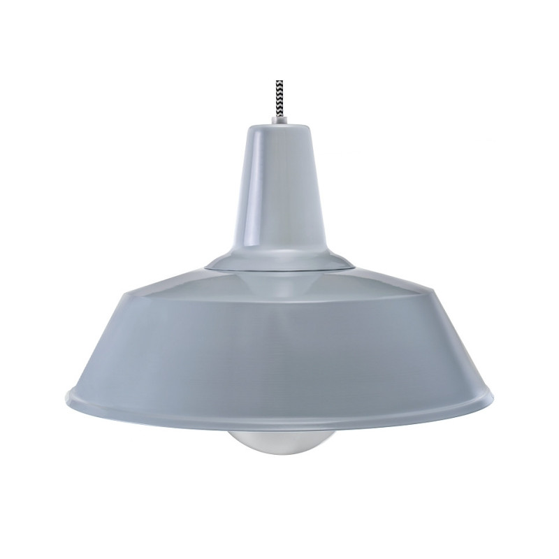 Suspension industrielle Design Loft Blues E27 - gris