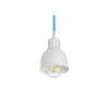 Luminaire Suspension Industriel loft PUNK E27 - blanc