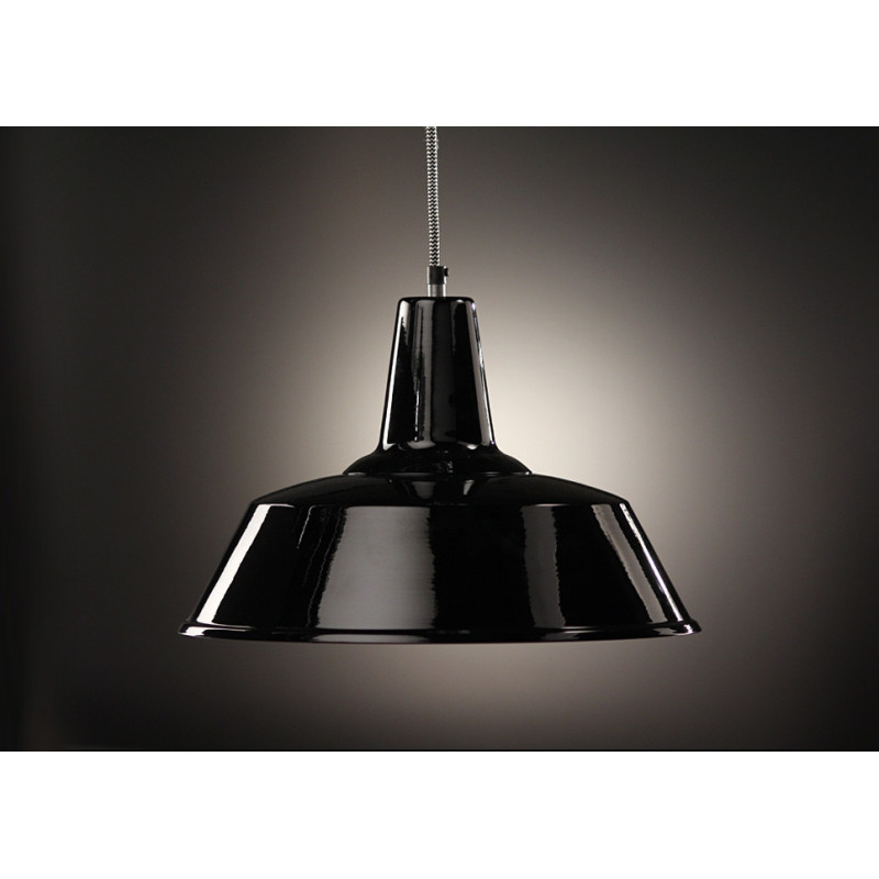 Suspension industrielle Design Loft Blues E27 - noir