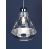 Lampe Suspendue design MISTRAL E27 - chrome / argent