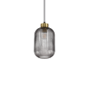Suspension luminaire design MINT-1 SP1 E27 - laiton / transparent