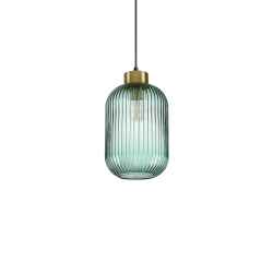 Lampe Suspendue design MINT-1 SP1 E27 - laiton / vert