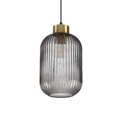 Lampe Suspendue design MINT-3 SP1 E27 - laiton / transparent