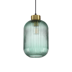 Lampe Suspendue design MINT-3 SP1 E27 - laiton / vert
