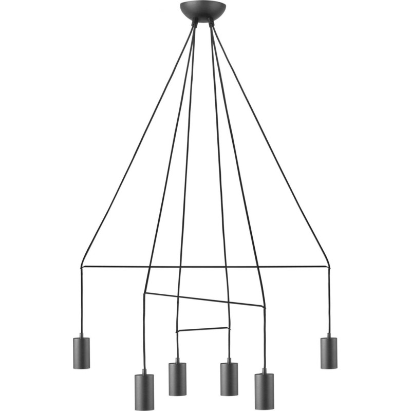 Suspension luminaire design Plafonnier IMBRIA VI GU10 - noir