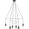 Suspension luminaire design Plafonnier IMBRIA VI GU10 - noir