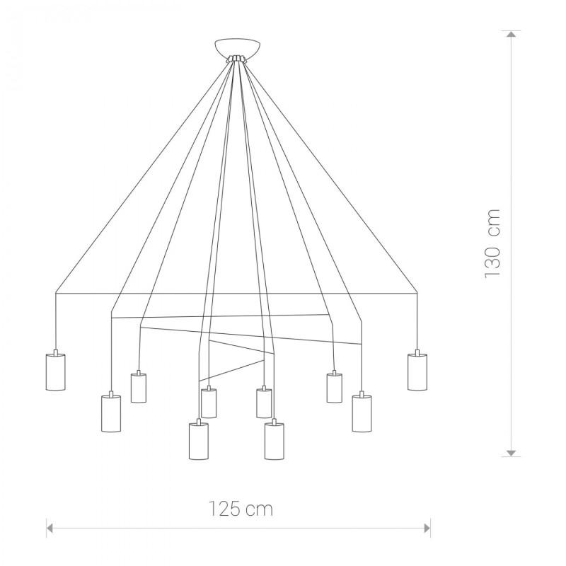 Suspension luminaire Plafonnier IMBRIA X GU10 - noir