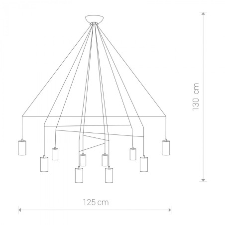 Lampe Suspendue design Plafonnier IMBRIA X GU10 - noir / laiton