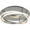 Plafonnier INFINITY PLATA LED 30W 3000K - chrome / argent 