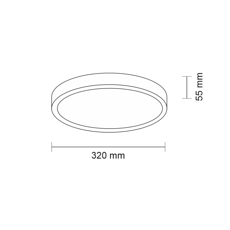 Plafonnier hermétique NOMI LED 11,5W 4000K IP44 - blanc 