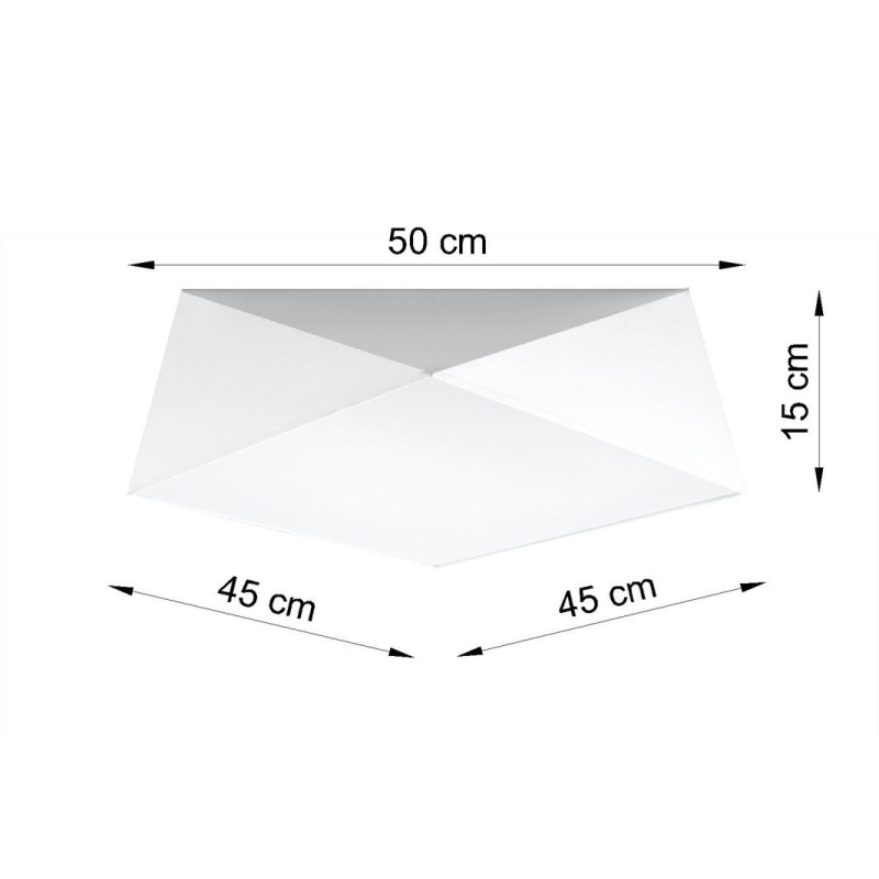 Plafonnier HEXA 45 3 E27 - blanc 