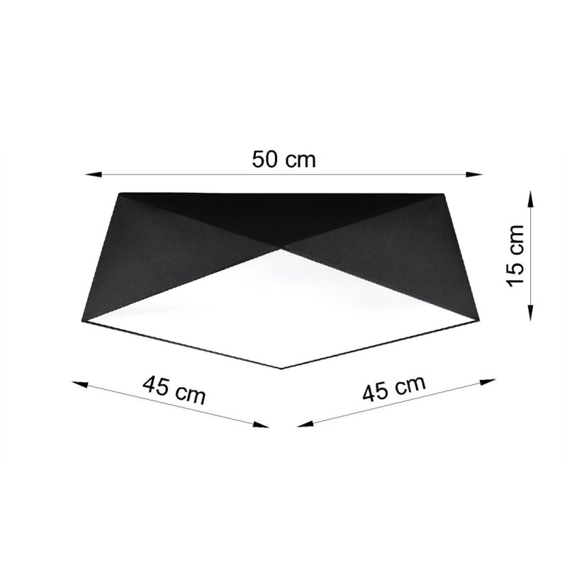 Plafonnier HEXA 45 3 E27 - noir 