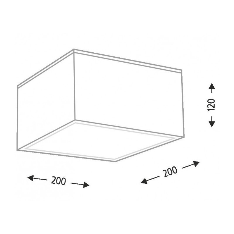 Plafonnier Zama 7052 GX53 blanc 