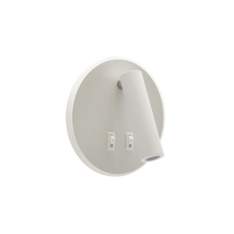 Applique liseuse OTELLO LED C 6W + 3W blanc 