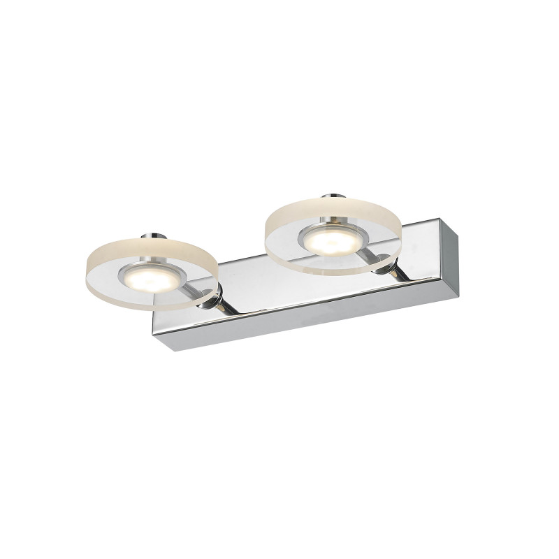 Applique murale HARMONY LED 2x3W 3000K - chrome 