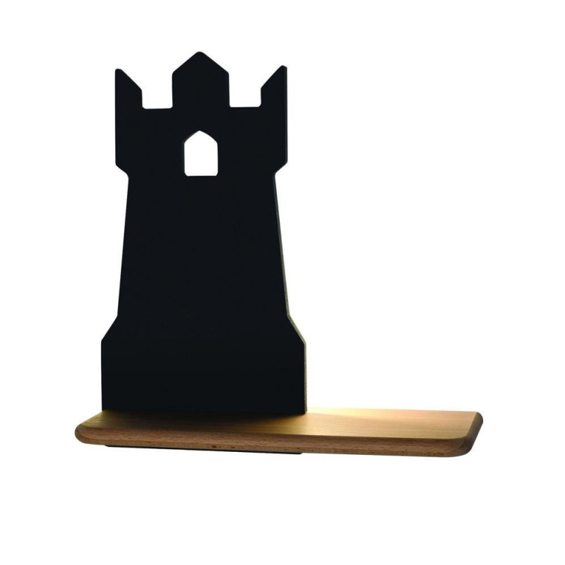 Applique murale avec étagère KIDS TOWER LED 5W 4000K - noir 