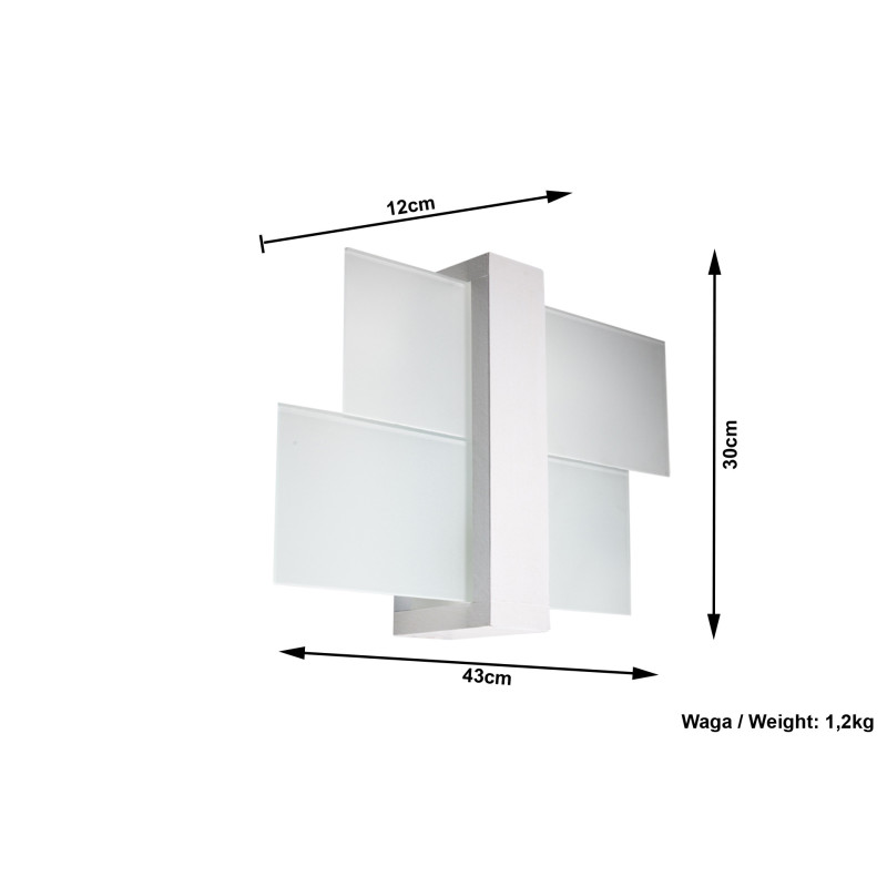 Applique FENIKS 1 E27 - blanc 