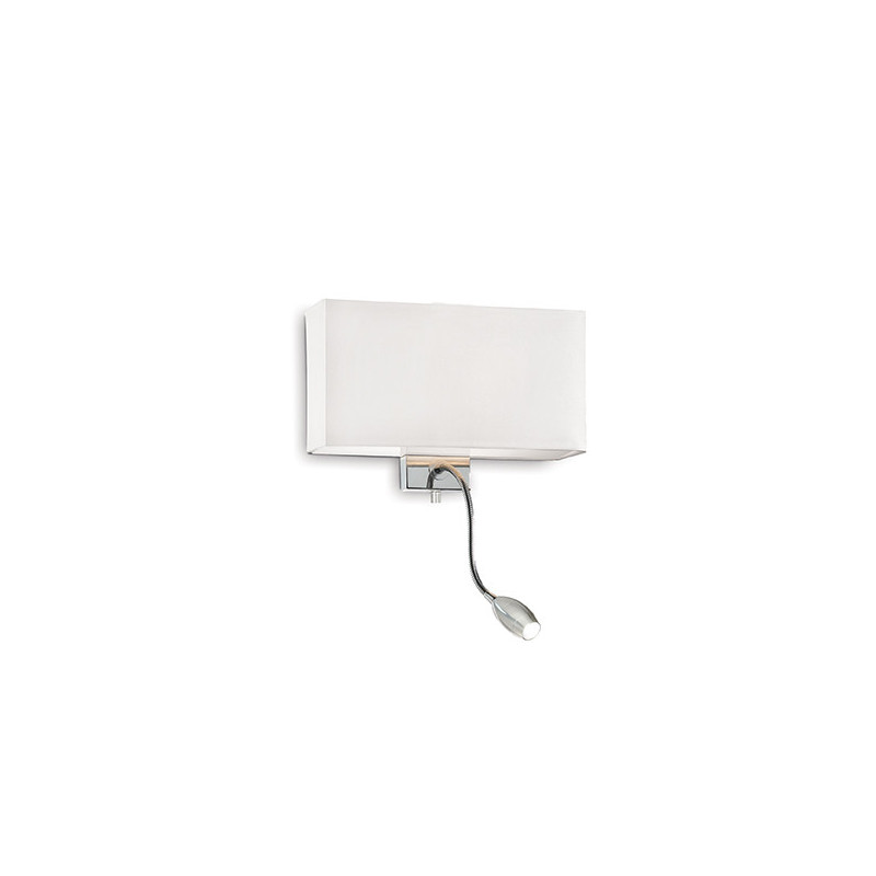 Applique HOTEL AP2 E27 + LED 1W - blanc 