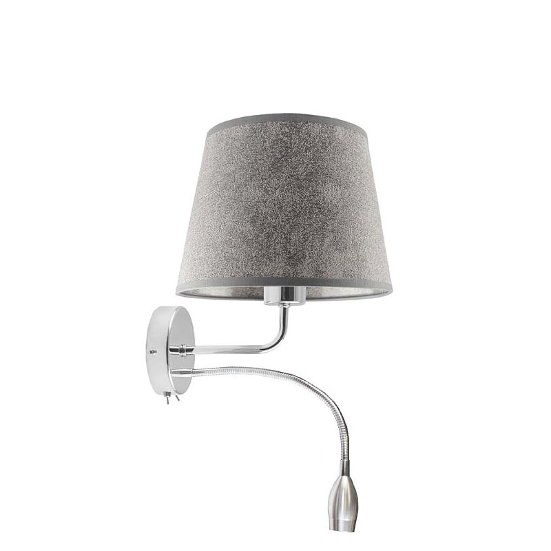 Applique IMPERIA E27 + LED - chrome / gris 