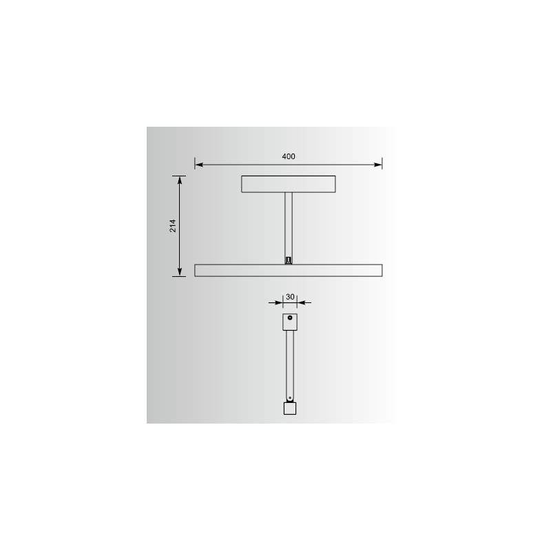 Applique IMPRESS LED 4,8W argent 