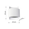 Applique IMPACT G9 - blanc 