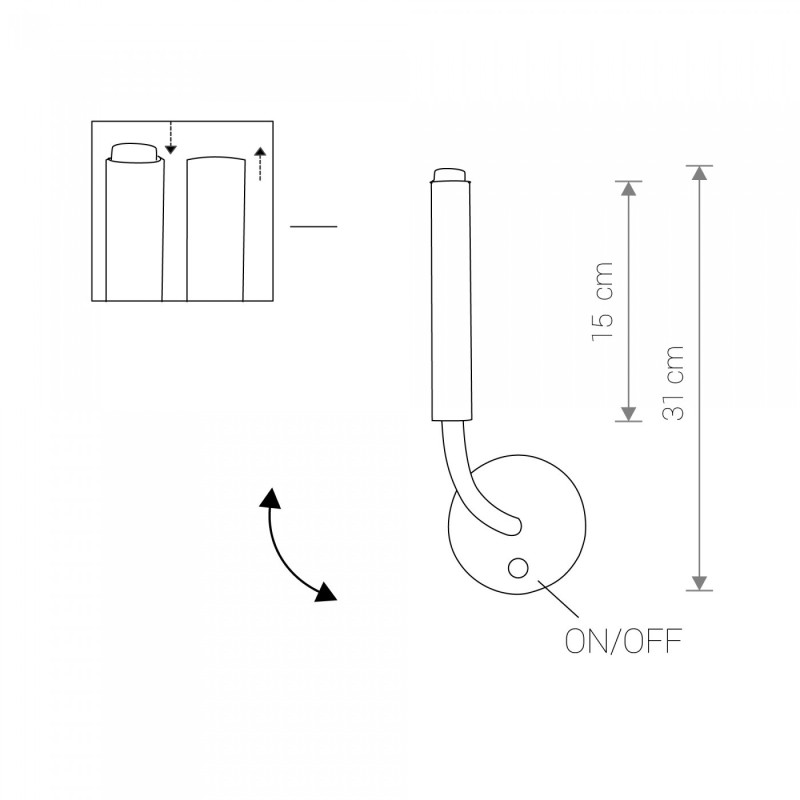 Applique STALACTITE G9 - blanc 