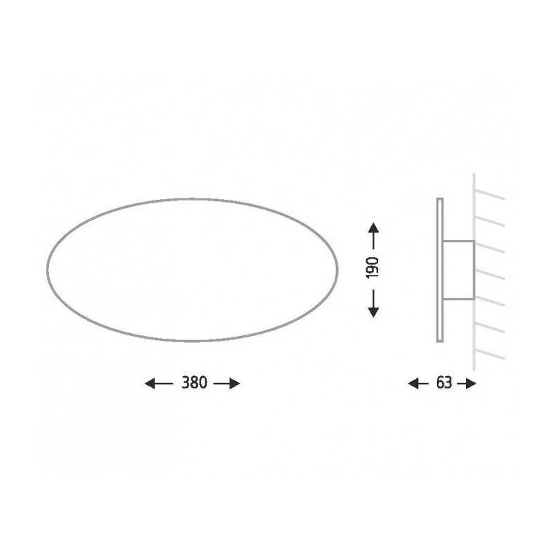 Applique SUZU 7432 LED 3.6W 3000K - blanc 