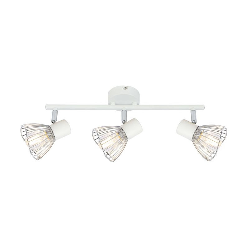 Applique et plafonnier FLY 3xE14 - blanc / chrome 