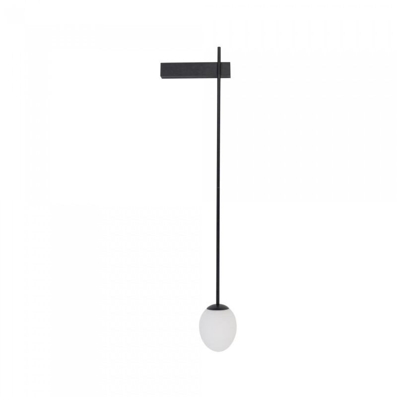 Applique de salle de bain suspendue ICE EGG B G9 IP44 - noir / blanc 