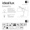 Lampe de bureau EMINENT TL1 E27 - bois / blanc 