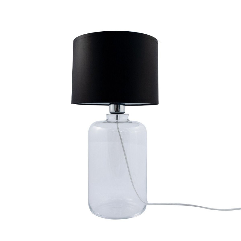 Lampe à poser SAMASUN E27 - transparent / noir 