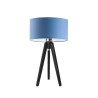 Lampe à poser SABA E27 - ébène / bleu 